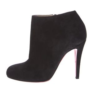 Christian Louboutin Belle 100 Suede Ankle Boots